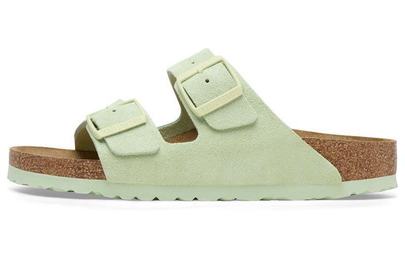 Birkenstock Сандалии Arizona Big Buckle Nubuk Leather 'Green'