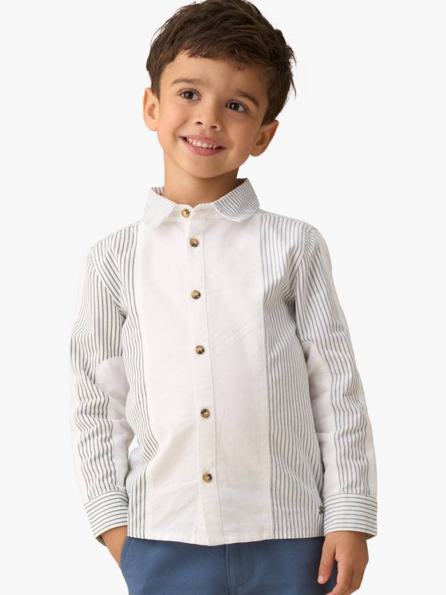 

Детская смарт-рубашка с цветными блоками Angel & Rocket, Blue/Multi