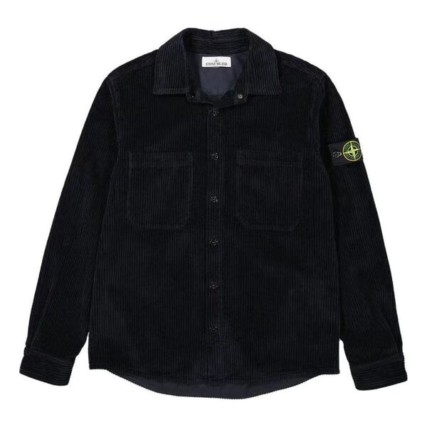 

Рубашка corduroy 400 tc overshirt 'navy' Stone Island, синий
