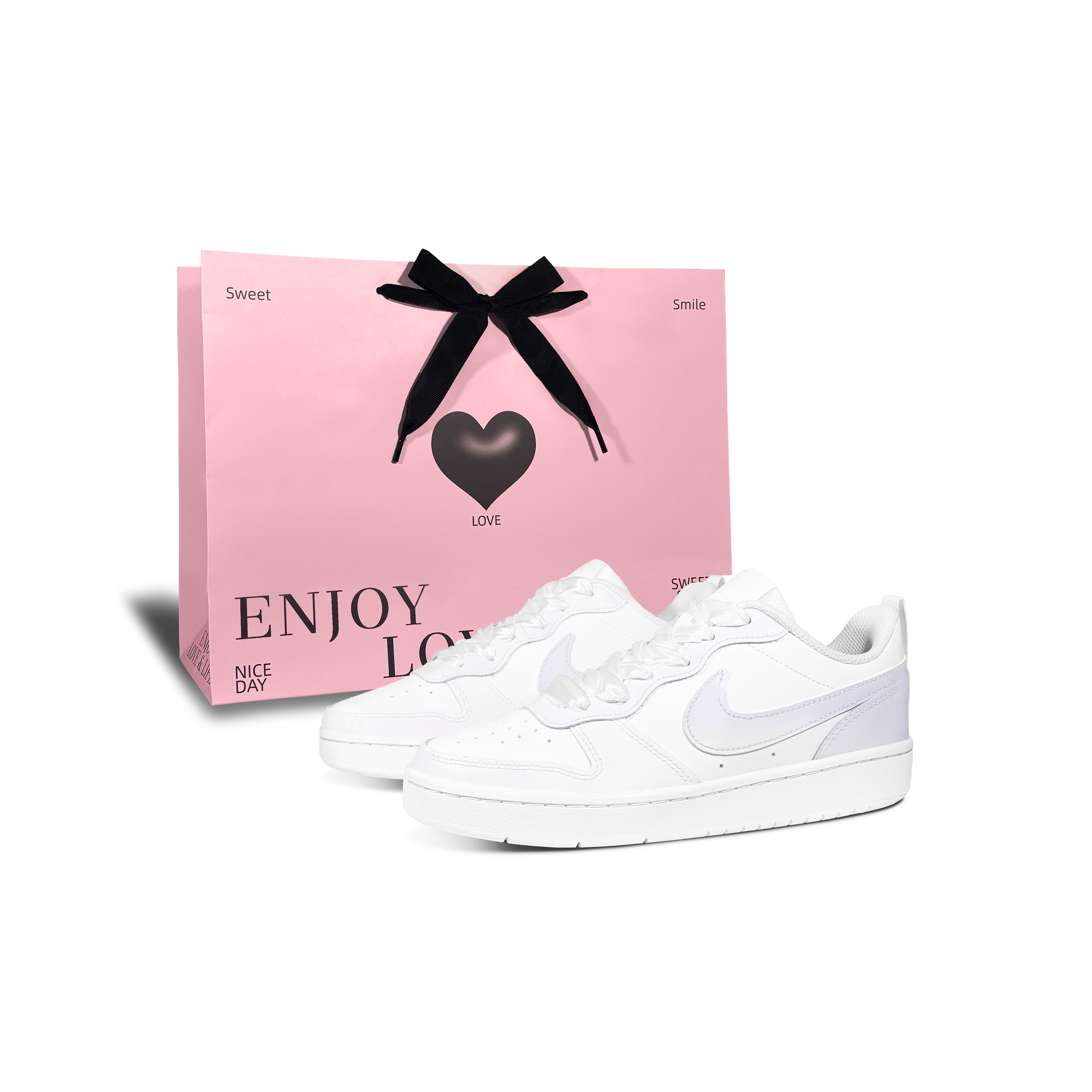 

Nike Детские кроссовки для скейтбординга Court Borough Smoky Purple Mist Low Top, фиолетово-белые, для подростков