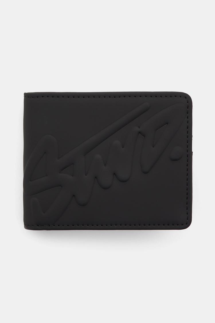 

Прорезиненный кошелек stwd Pull And Bear, черный
