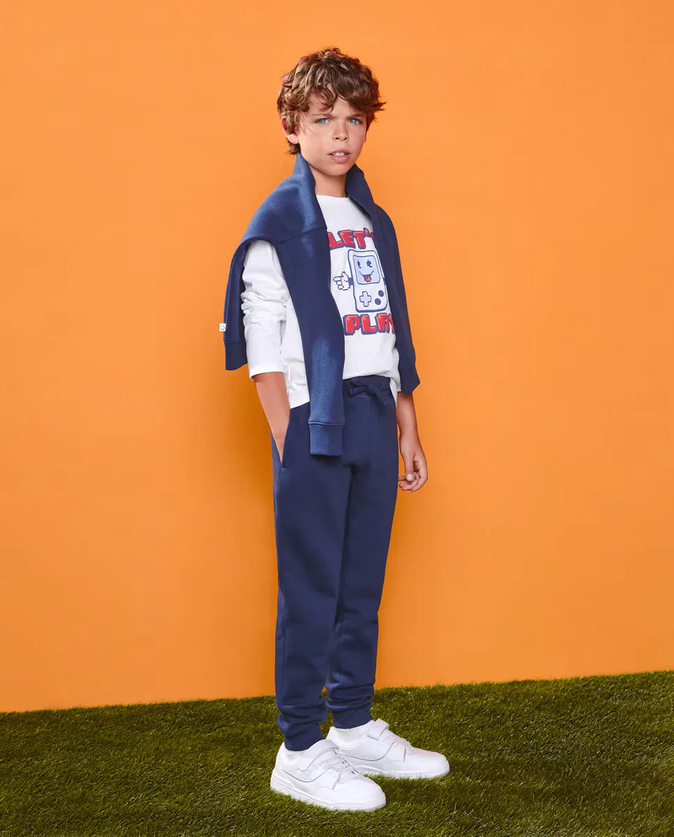 

Плюшевые брюки Kids El Corte Inglés, темно-синий
