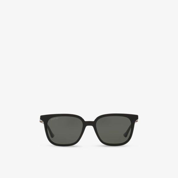 

GG1493S квадратные солнцезащитные очки с ацетатной оправой Gucci, черный