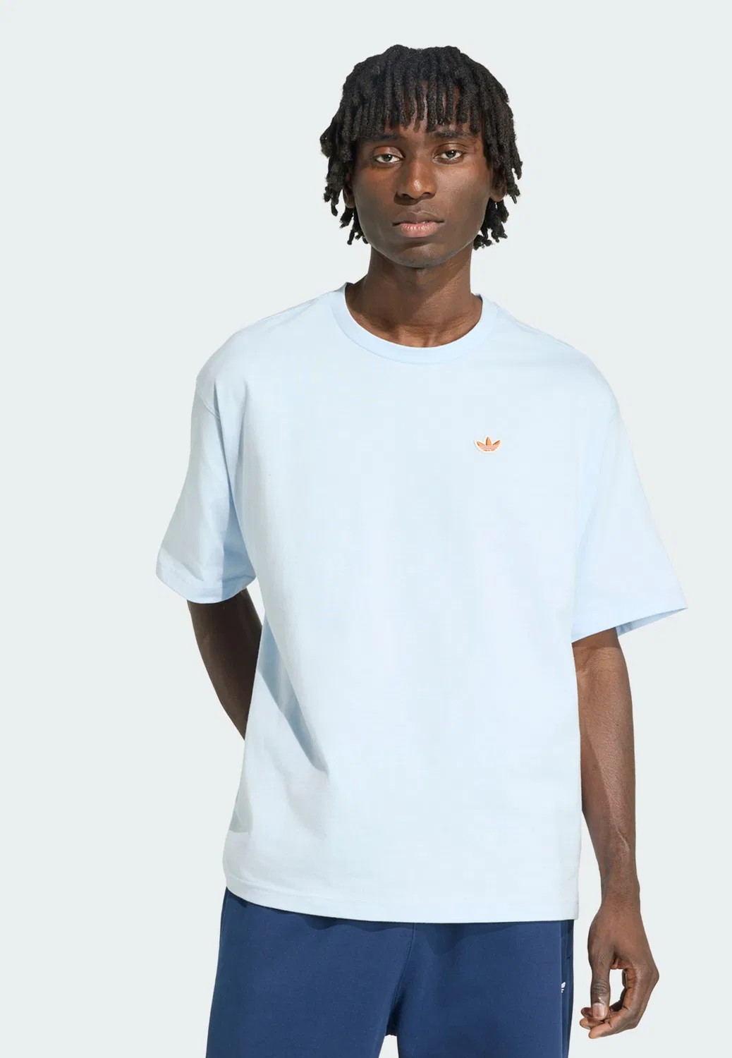 Футболка Adidas Originals Summer светло-голубого цвета — фото 2