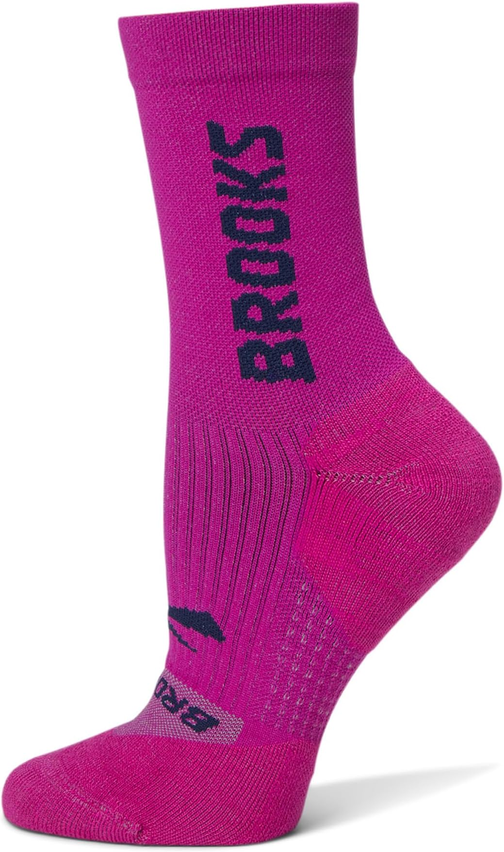 

Носки Brooks Unisex Ghost Crew Sock, Magenta/Br Crew
