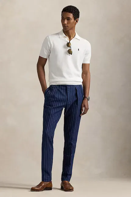 Свитер с коротким рукавом Polo Ralph Lauren, белый — фото 3