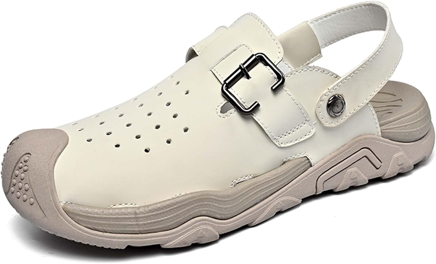 

Мужские спортивные сандалии, регулируемые тапочки с каблуком, сандалии для рыбалки, бассейна, пляжа, обувь для походов, альпинизма и кемпинга Generic, бежевый