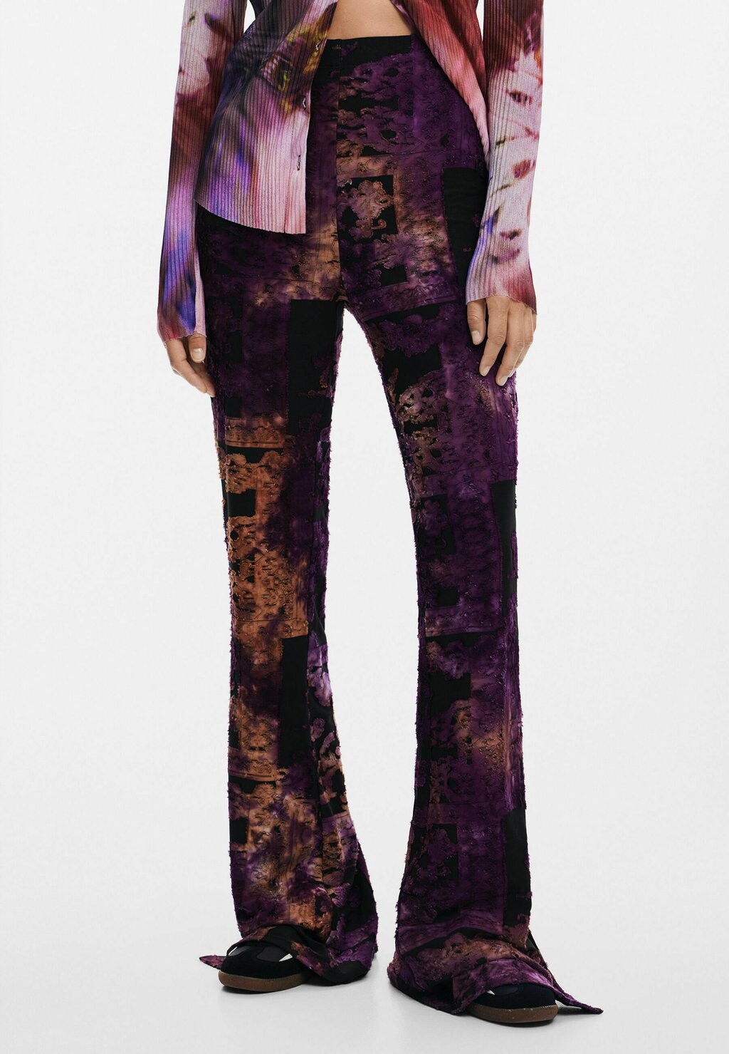 

Брюки FLARED DEVORÉ Desigual, светло-голубой