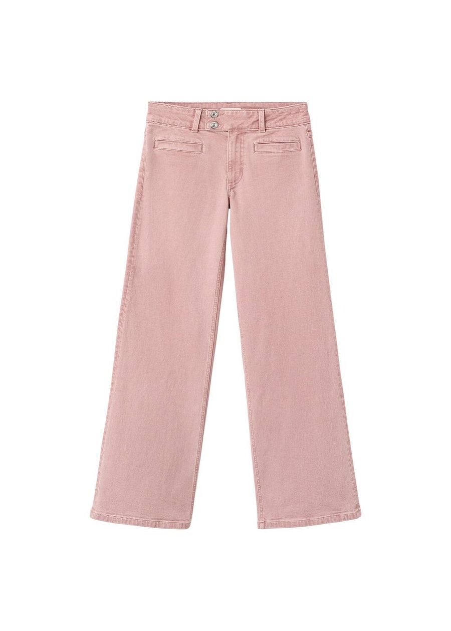 

Джинсы с широкими штанинами MANGO TEEN Camila, светло-розовый