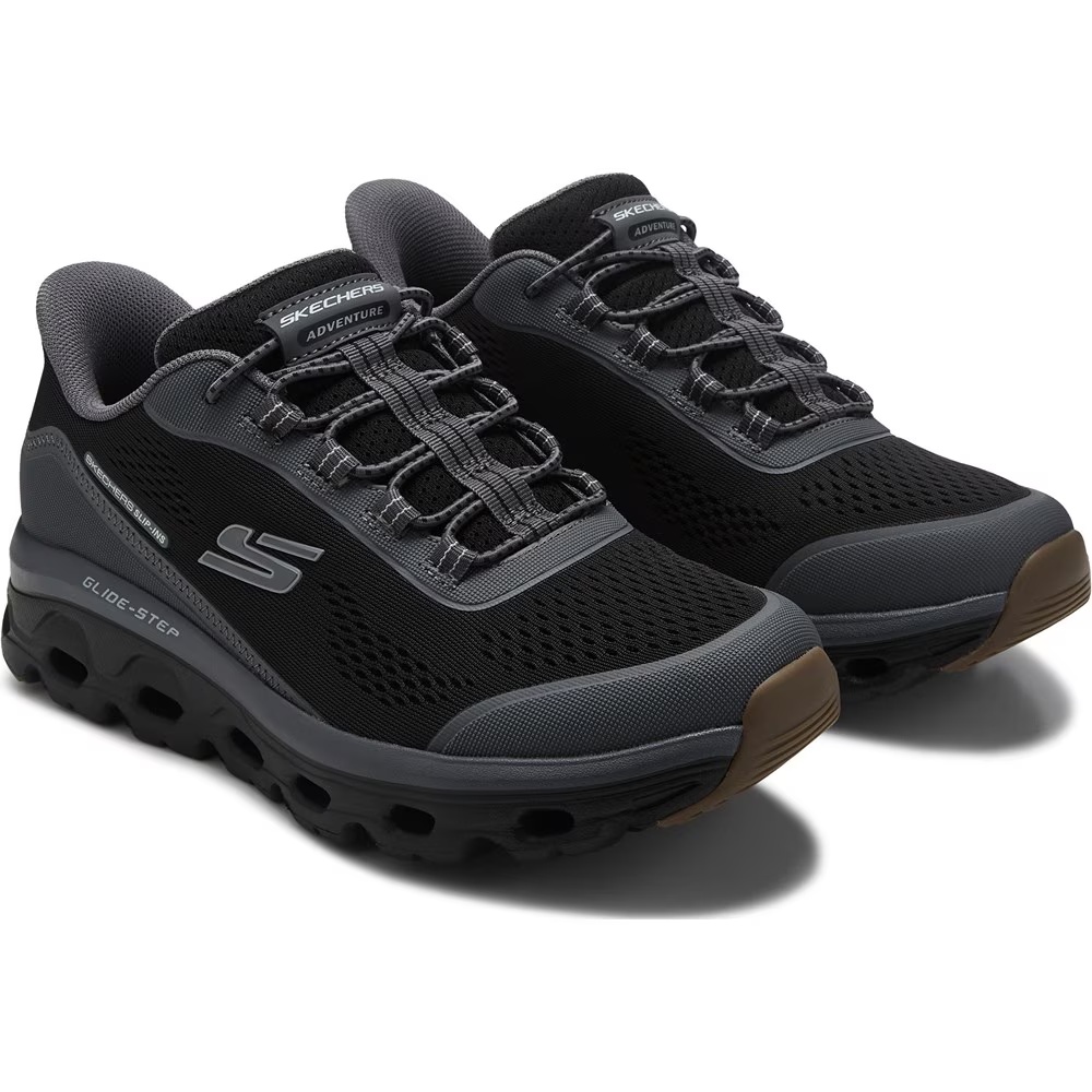 

Кроссовки на широкой подошве Skechers Slip-Ins glide-step, серый/черный/коричневый