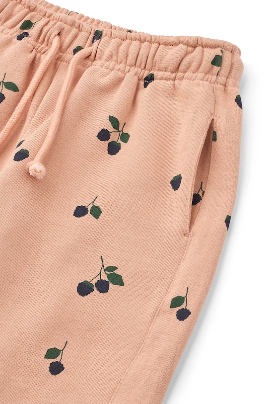 Детские хлопковые спортивные штаны Arlo Printed Sweatpants Liewood, оранжевый — фото 3