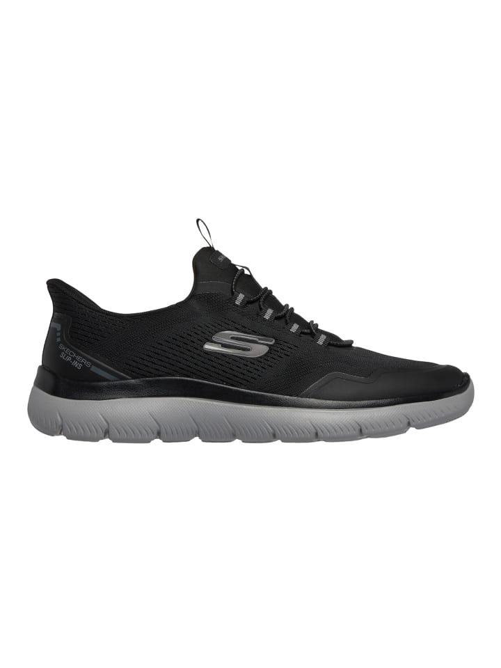 Низкие кроссовки Skechers Slip-ins: Summits - Top Rate, черные — фото 3