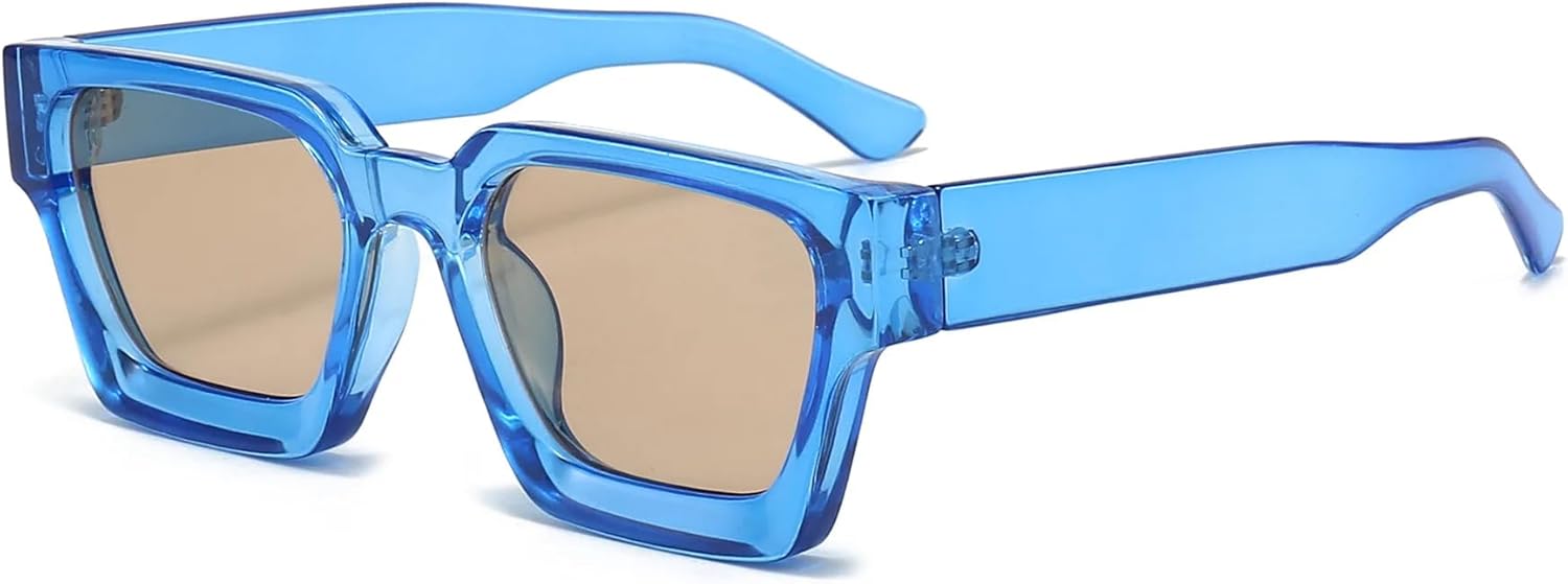 

Мужские солнцезащитные очки в оправе, роскошные солнцезащитные очки в стиле ретро, ​​модные солнцезащитные очки с защитой от УФ-излучения UV400, унисекс, женские очки SZVVBKK, Transparent Blue