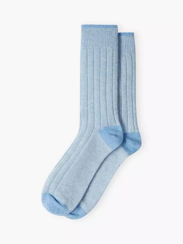 

Носки Brora Stripy Cashmere Blend, цвет sky/blue/swan