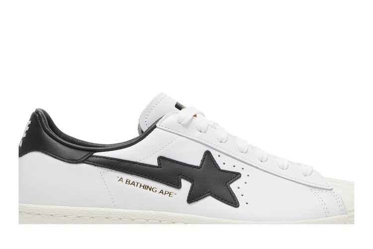 Кроссовки Adidas BAPE x Superstar, белый — фото 2
