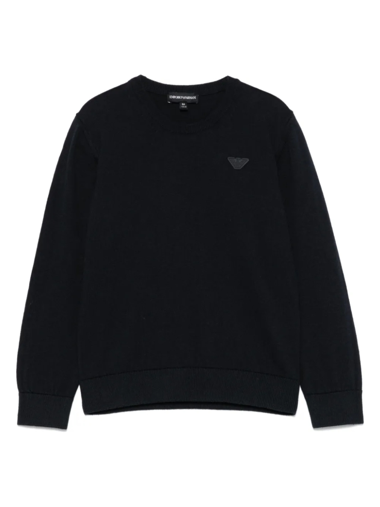 

Emporio Armani Kids свитер с нашивкой-логотипом, синий