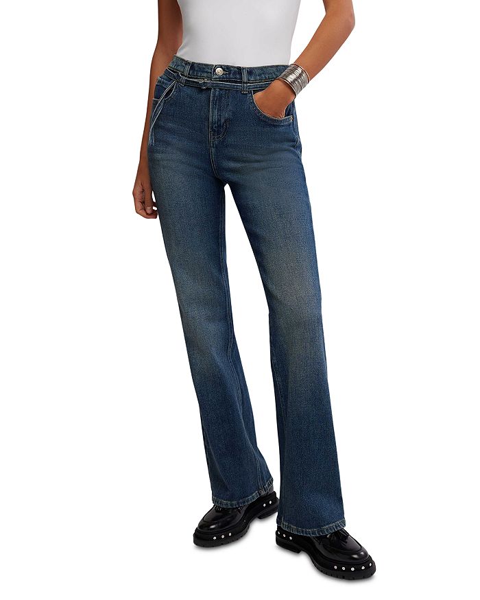 

Джинсы Sabine High Rise Slim в цвете Hibernate Free People, синий