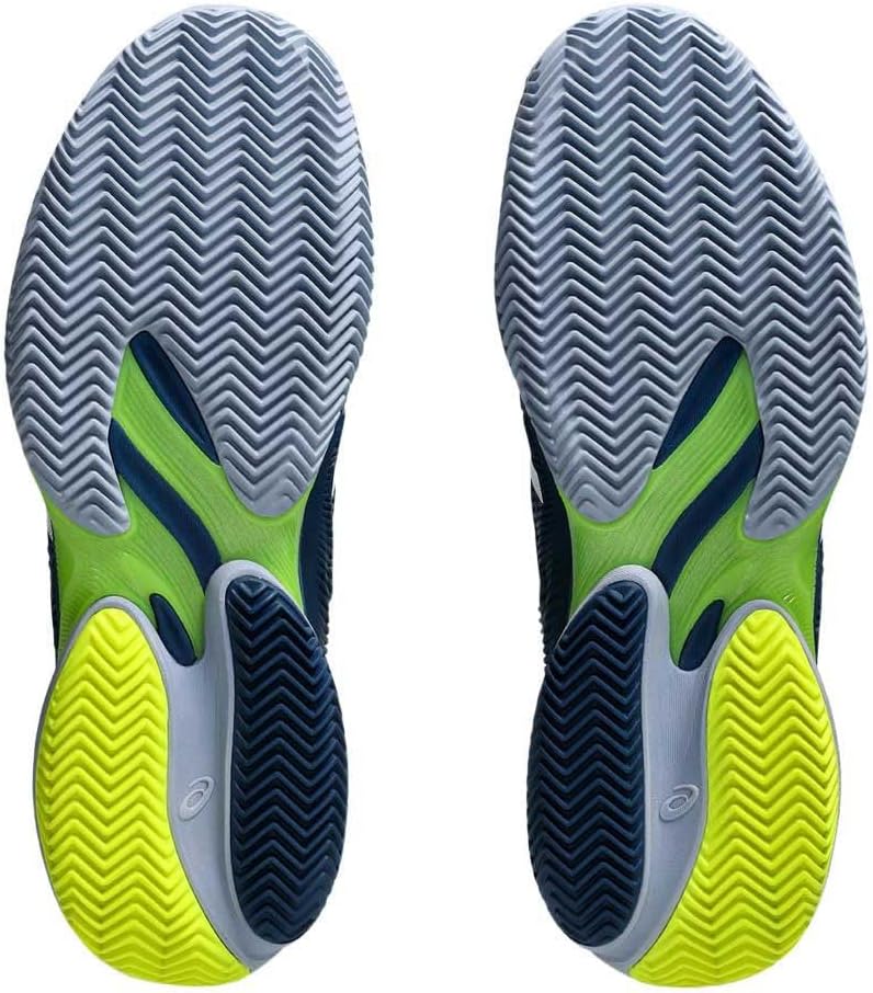 Теннисные кроссовки Asics Men's Court FlyteFoam 3, белый/синий/серый — фото 2