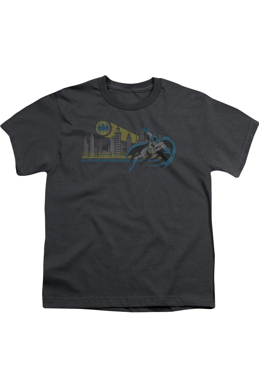 

Футболка DC Comics Gotham Retro с коротким рукавом для детей Gildan, Charcoal