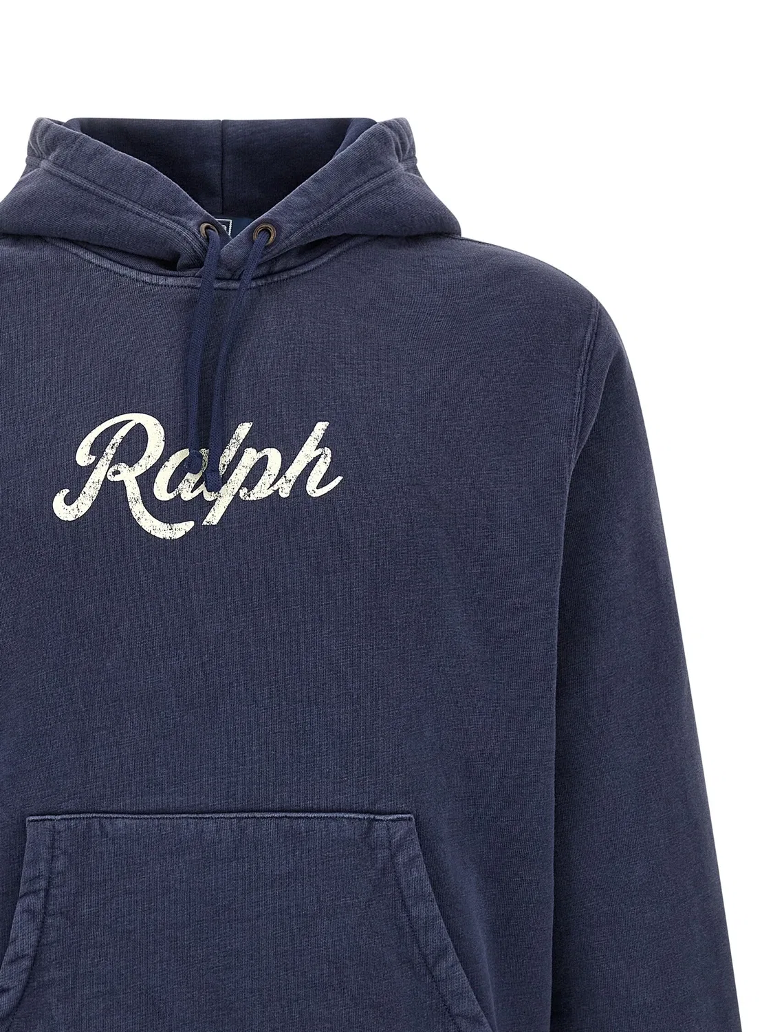 Винтажное худи с принтом POLO RALPH LAUREN, синий — фото 3