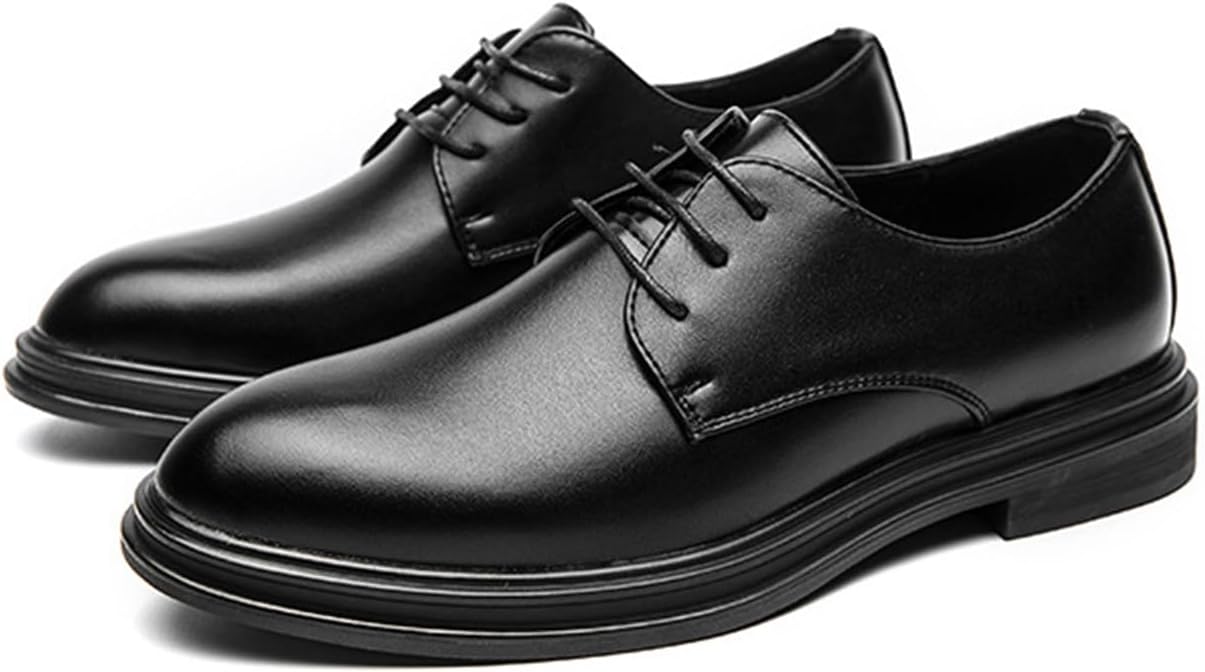 

Мужские классические оксфорды KYOESCAI для официальных мероприятий, удобные деловые туфли на шнуровке для мужчин, подходят для свадьбы, черный