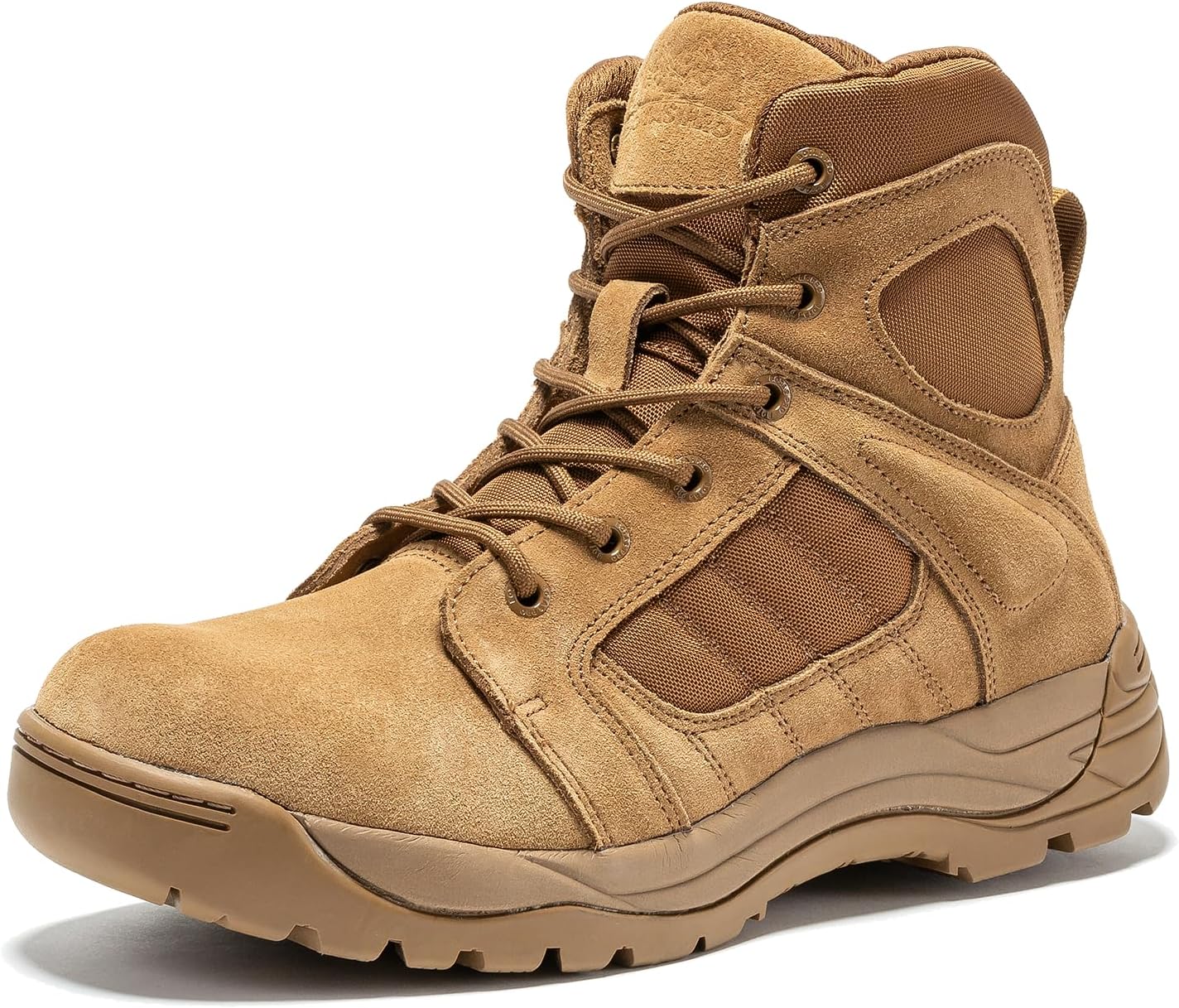 

Мужские тактические ботинки BOTAS PRO с боковой молнией, 15 см, легкие и удобные, военные тактические ботинки, армейские ботинки (BMP111), Coyote