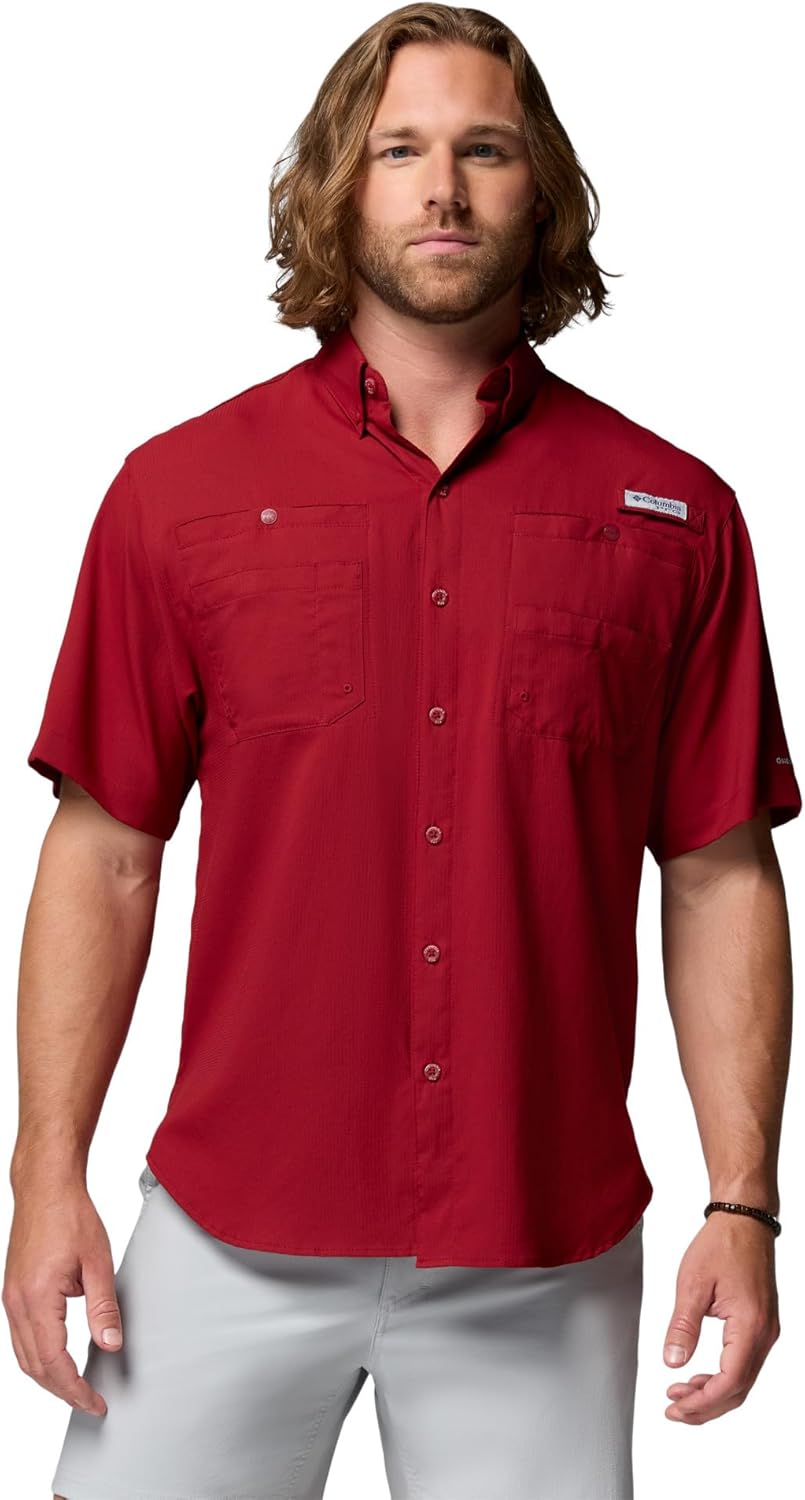 

Мужская рубашка Columbia Tamiami II с коротким рукавом, Beet