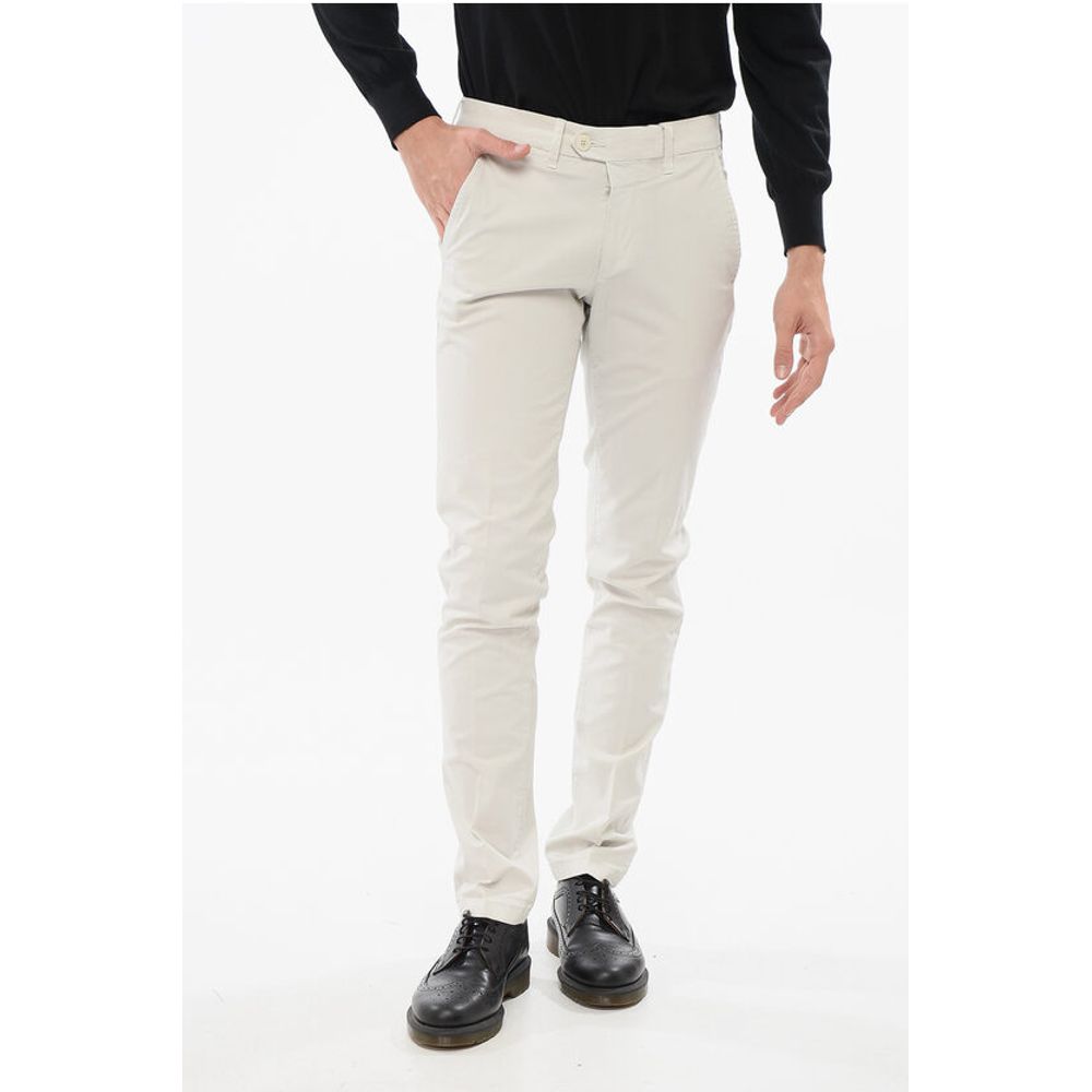 

Брюки-чиносы ID Stretch Cotton с петлями для ремня Corneliani, Gray