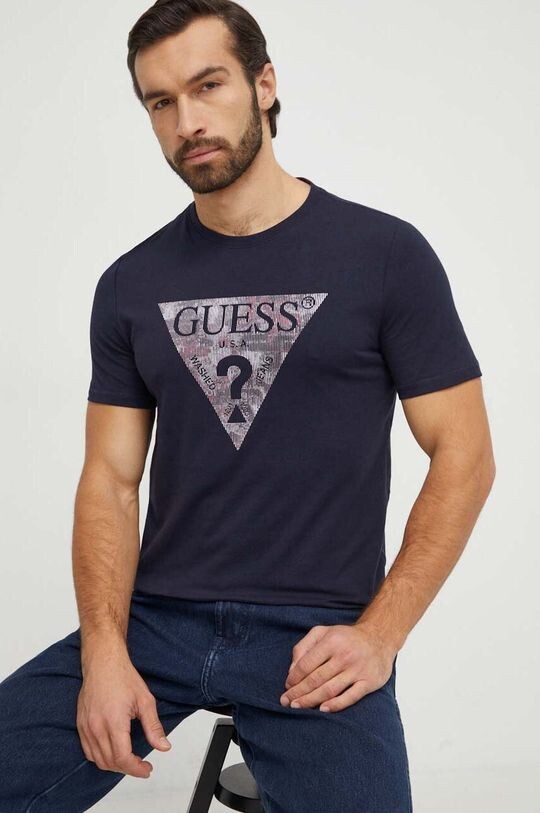 

Футболка Guess, темно-синий