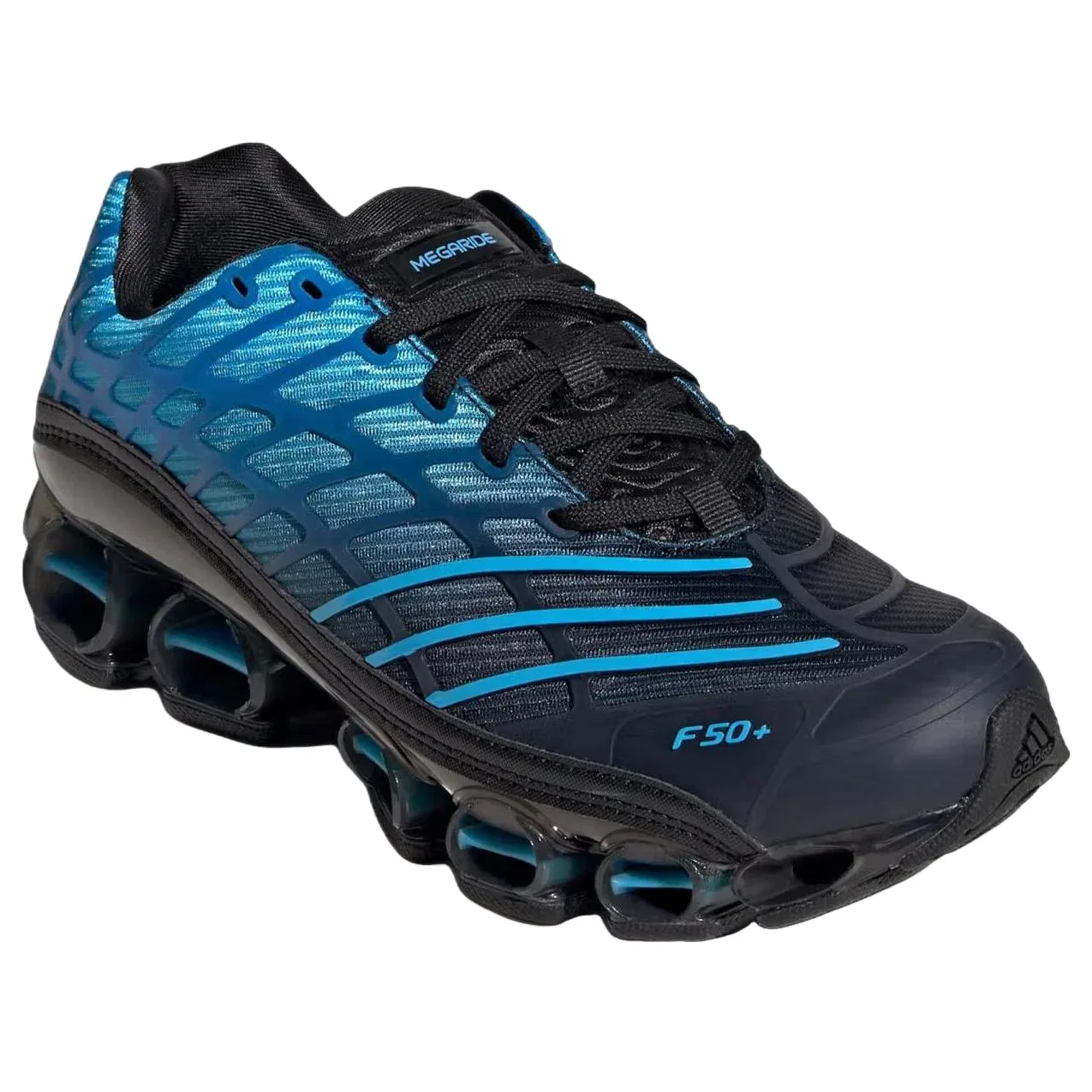 Кроссовки Adidas Megaride F50 'Black Lucid Aquamarine' KJ4419, синий — фото 2
