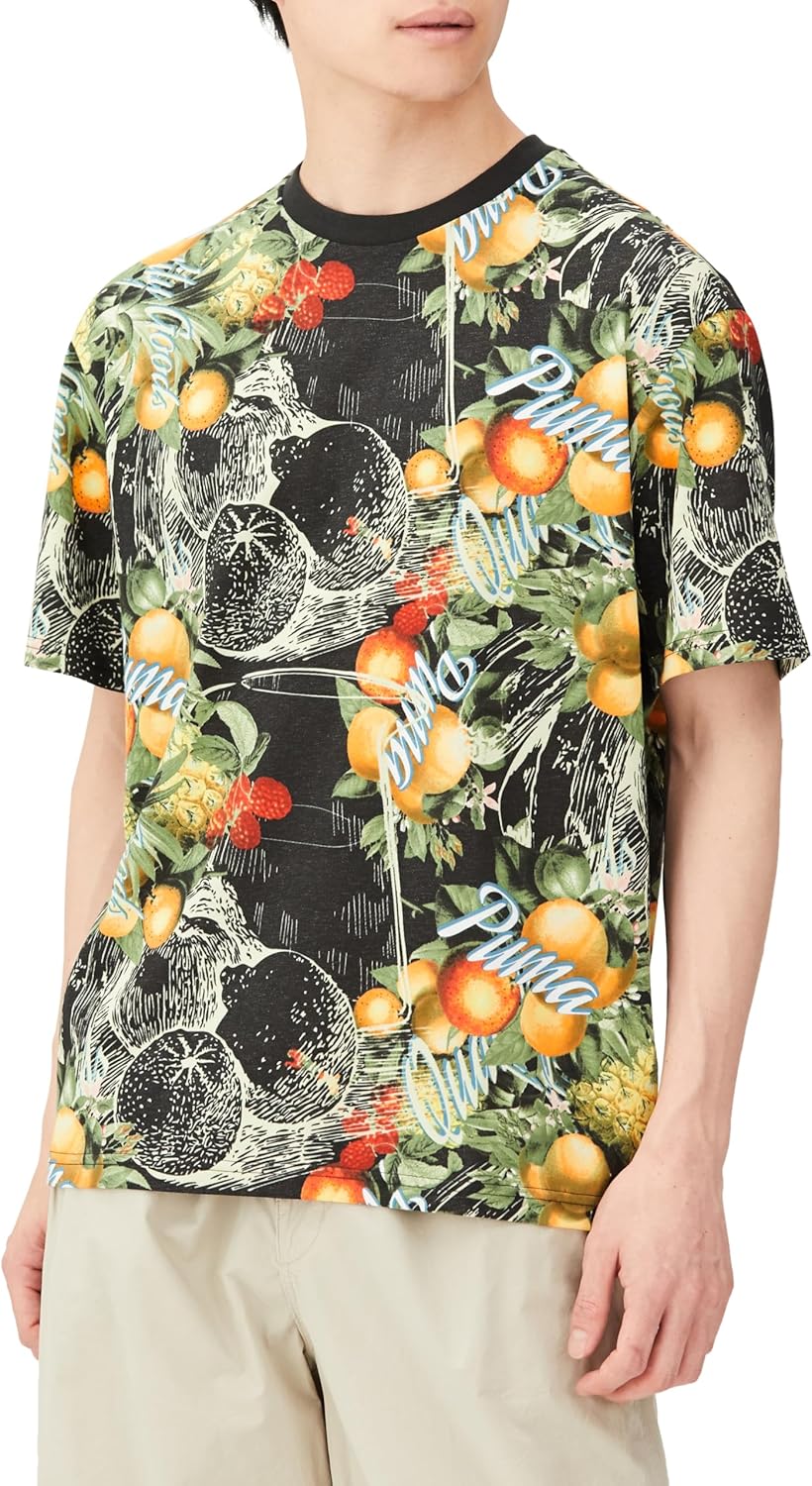 

Мужская повседневная футболка Puma 625682 Fruity MX AOP SS, черный