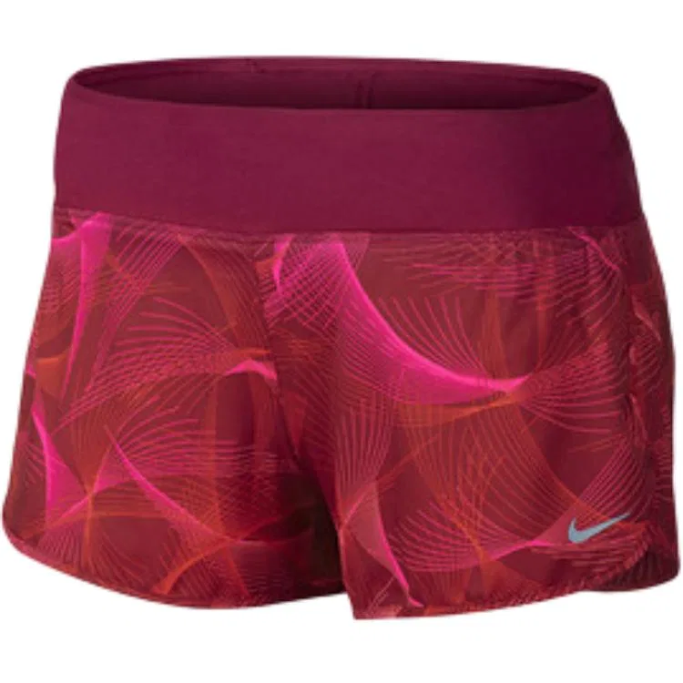 Женские шорты для бега Dri Fit Nike, Red Geometric Pattern