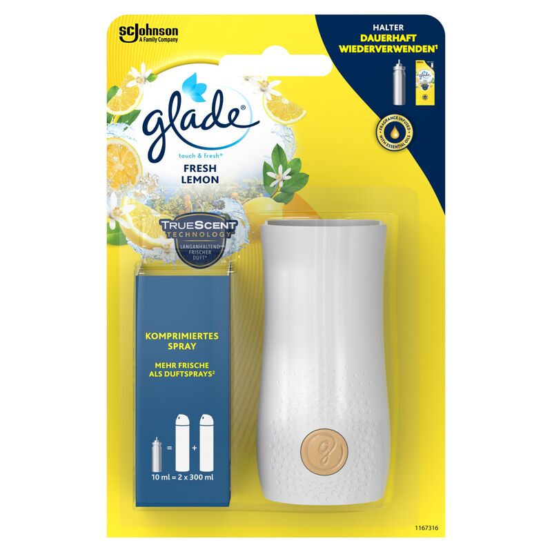 

Мини-спрей Touch & Fresh, лимонный Glade, 10 ml