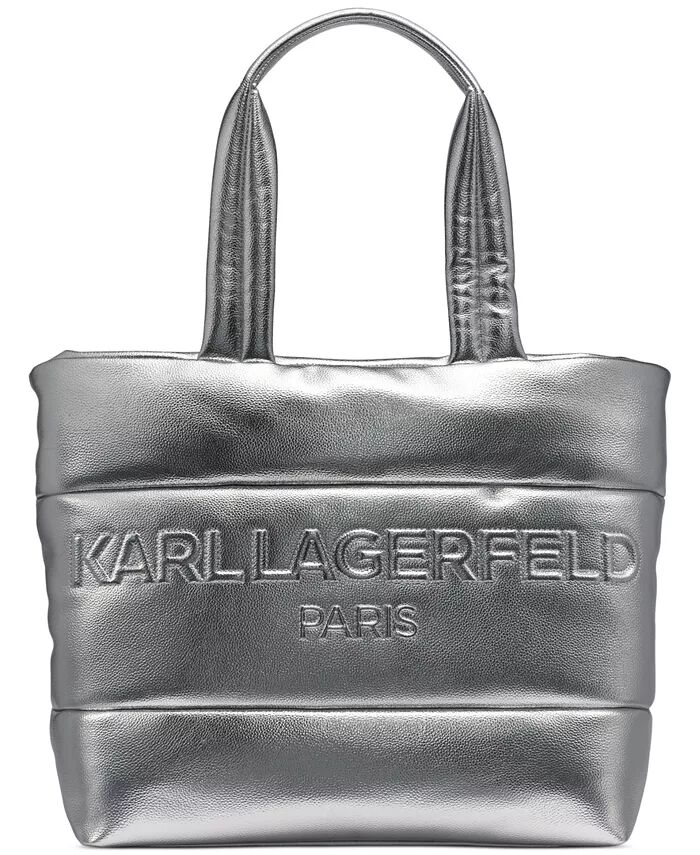 

Сумка-тоут Voyage KARL LAGERFELD PARIS, серебряный