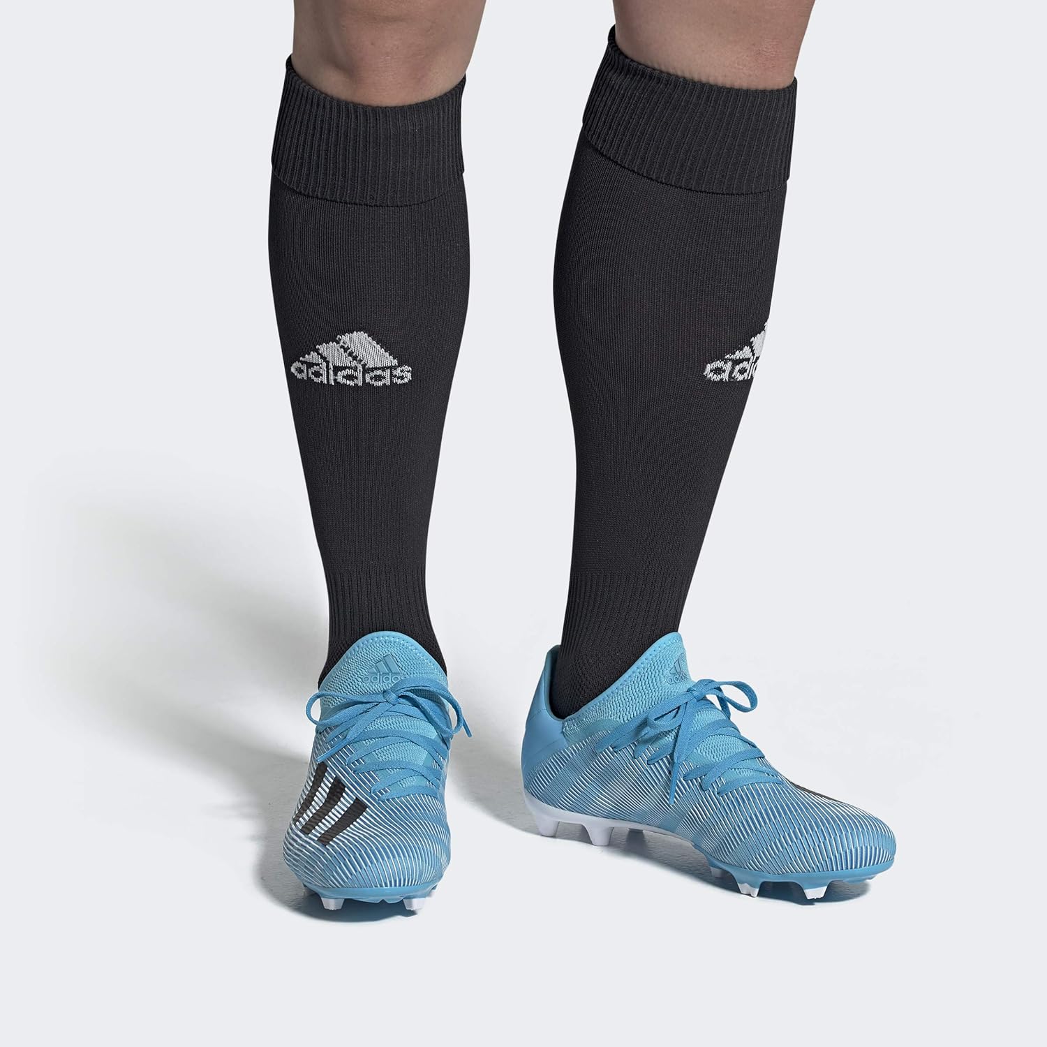 Кроссовки adidas Kids' X 19.3 Fg J, черный/розовый — фото 3