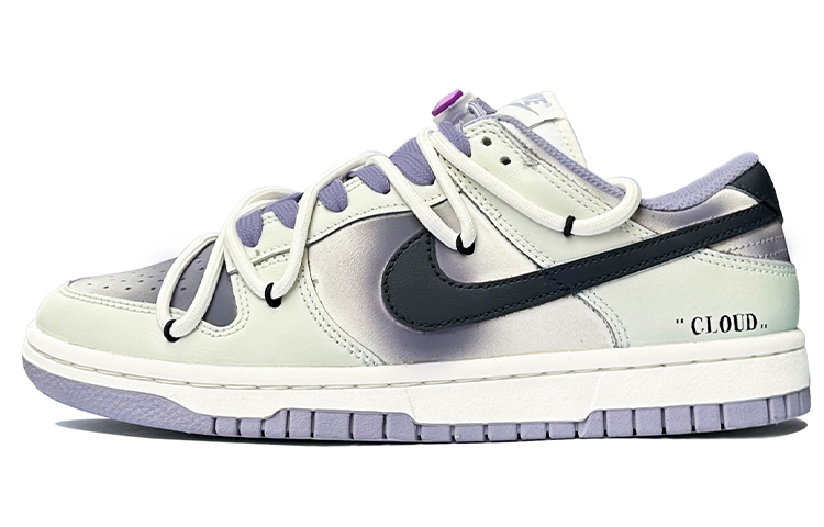 

Кроссовки Nike Dunk Skateboard Shoes Women's Low-Top White Purple