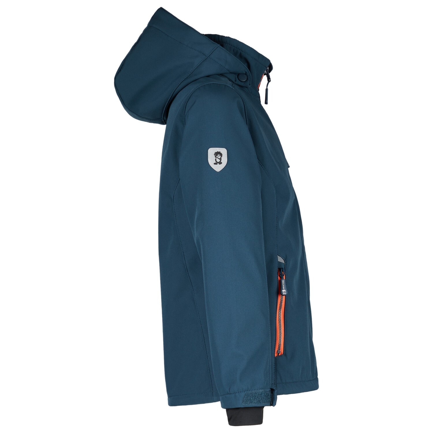 Куртка из софтшелла Trollkids Kid's Balestrand, цвет Navy/Bright Green/Medium Blue — фото 3