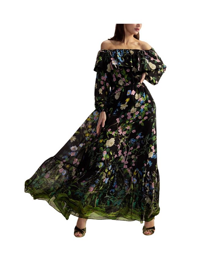 

Офелия Платье из шелка Cynthia Rowley, черный
