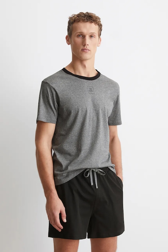 

Хлопковая пижама Marc O'Polo, серый