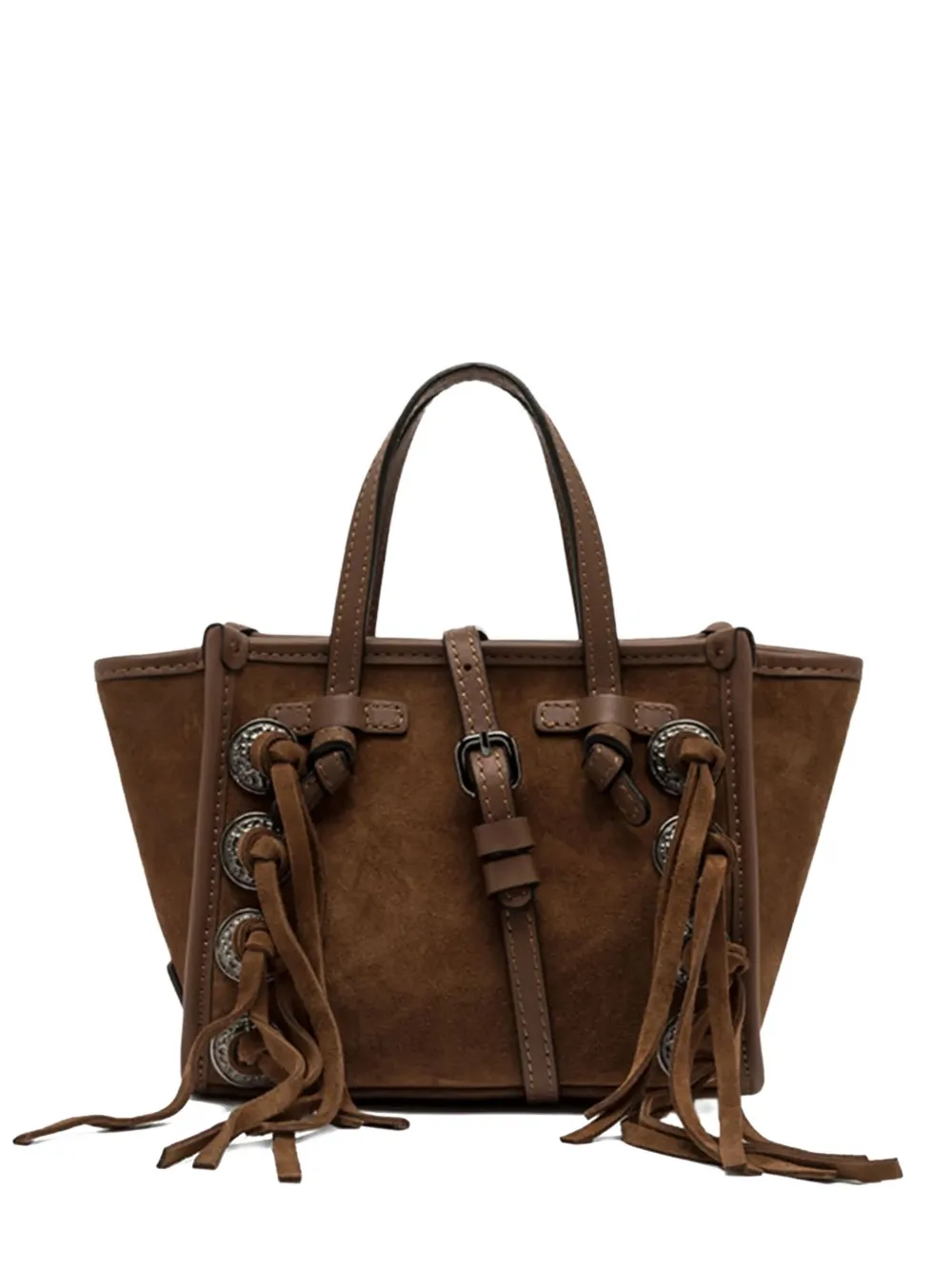 

Сумка-тоут из замши Gianni Chiarini, коричневый