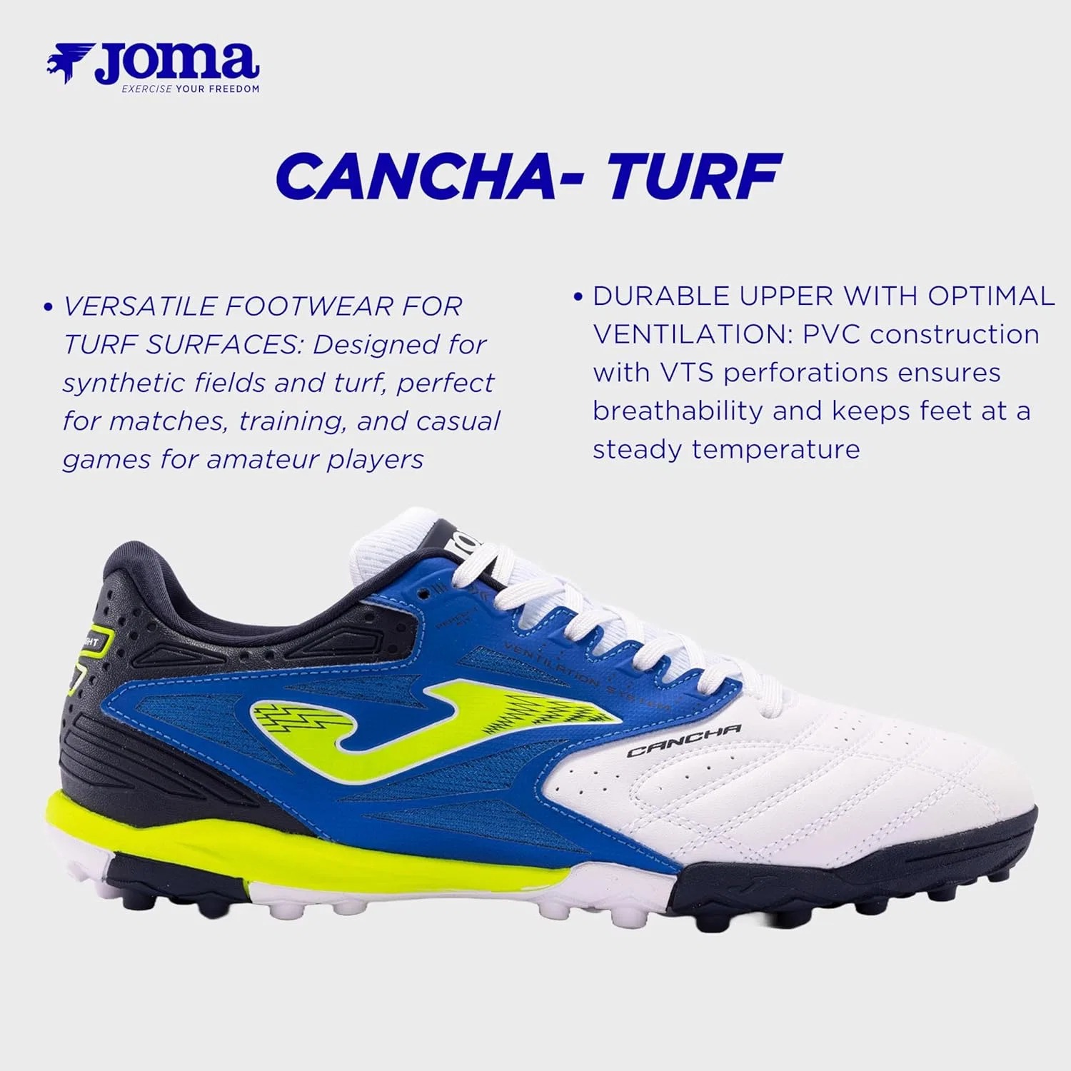 Кроссовки Joma Men's Turf Football, White — фото 2