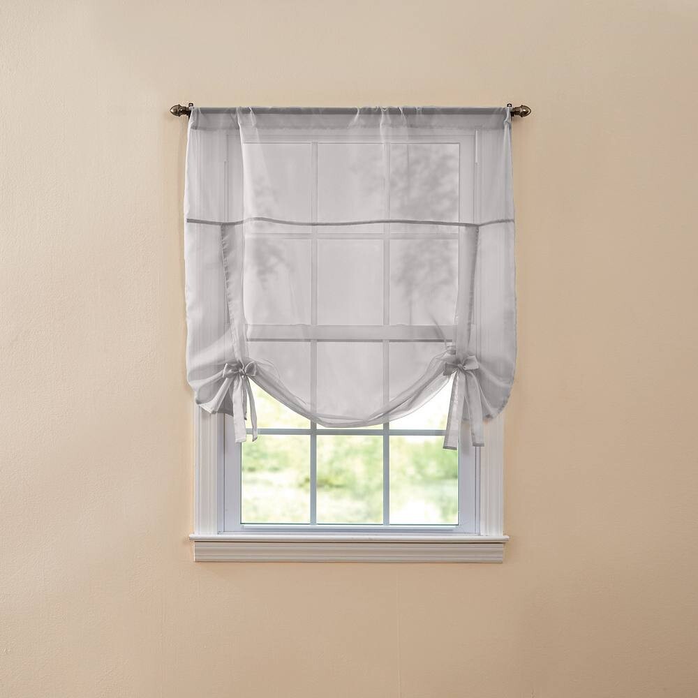 

Оттенок Brylanehome Bh Studio Sheer Voile Tie-up BH Studio, цвет Silver