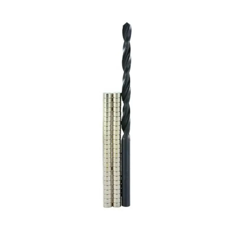 

Комбинированный набор дисковых магнитов и сверл 1/8 дюйма, Disc Magnets & Drill Bits