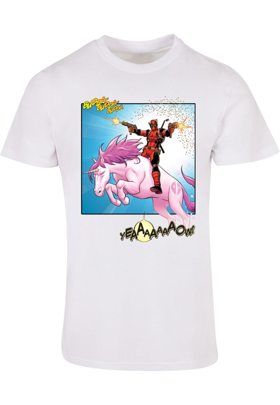 

Классическая футболка ABSOLUTE CULT Shirt Deadpool - Unicorn Battle, белый