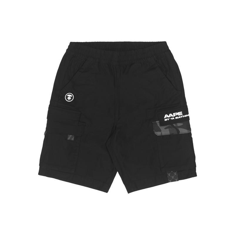 

Карго-шорты с аппликацией логотипа A Bathing APE Aape, черный