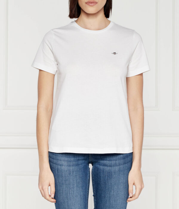 

Футболка reg щит Regular fit Gant, белый