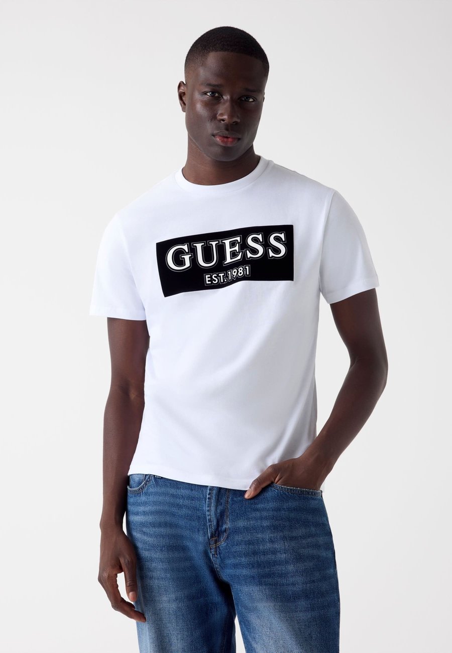 

Футболка Guess Print T-shirt, Weiß/White