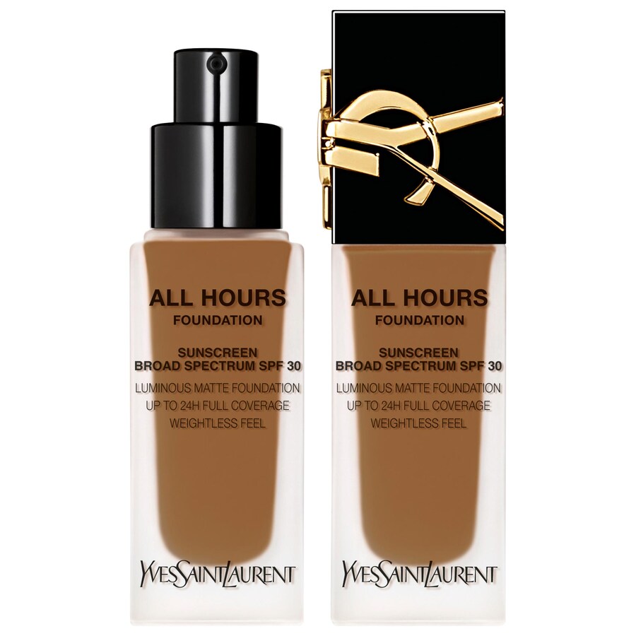 

Тональная основа All Hours Luminous Natural Matte Foundation с 24-часовой стойкостью, SPF 30 и гиалуроновой кислотой. Yves Saint Laurent, .85 oz. /25 mL, DN5