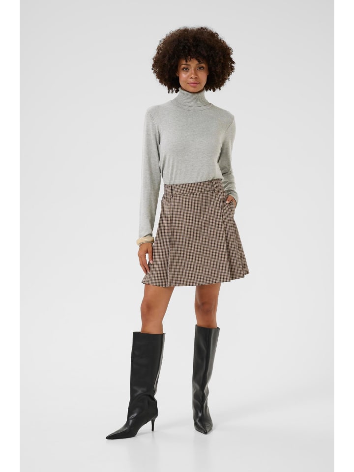 

CULTURE Вязаный свитер CUannemarie свободного кроя, светло-серый меланж