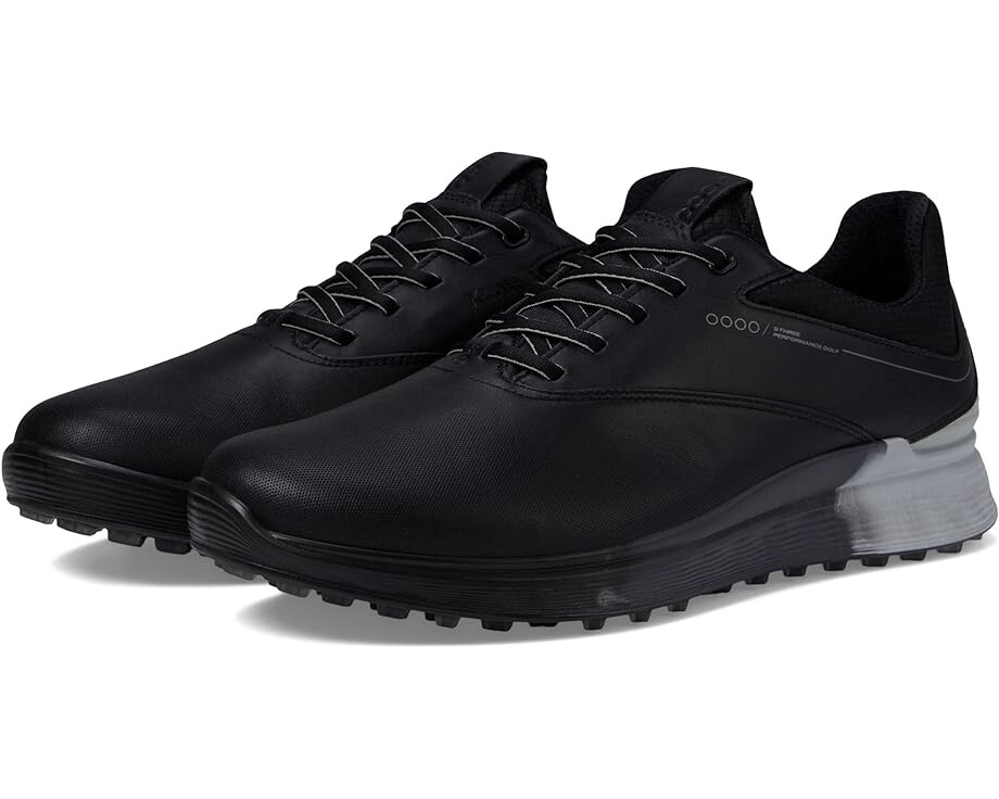 

Кроссовки ECCO Golf S-Three GORE-TEX Waterproof Golf Hybrid Golf Shoes, цвет Black/Concrete/Black Cow Leather, Черный, Кроссовки ECCO Golf S-Three GORE-TEX Waterproof Golf Hybrid Golf Shoes, цвет Black/Concrete/Black Cow Leather